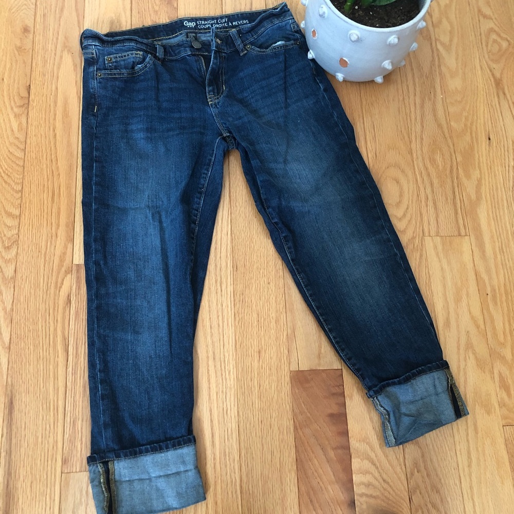 Gap jeans with cuffed bottom size 25